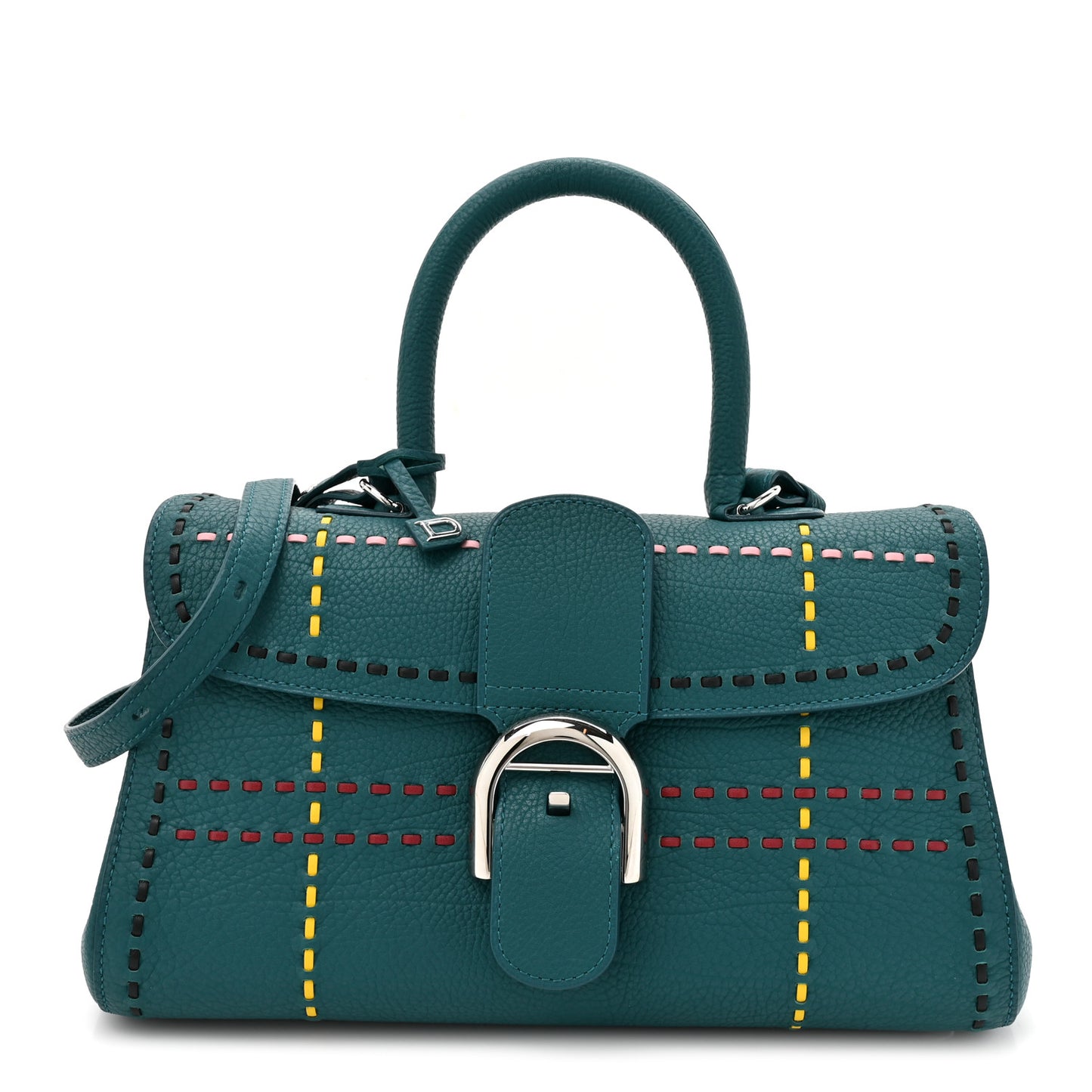Rodeo Calfskin Surprique Mini Brillant East West Satchel Blue