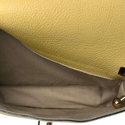 Chloe Grained Calfskin Medium Sally Flap Bag Yellow 6 of 13