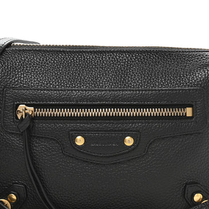 Balenciaga Grained Calfskin Neo Classic Gold Hardware Multipouch Black 8 of 10