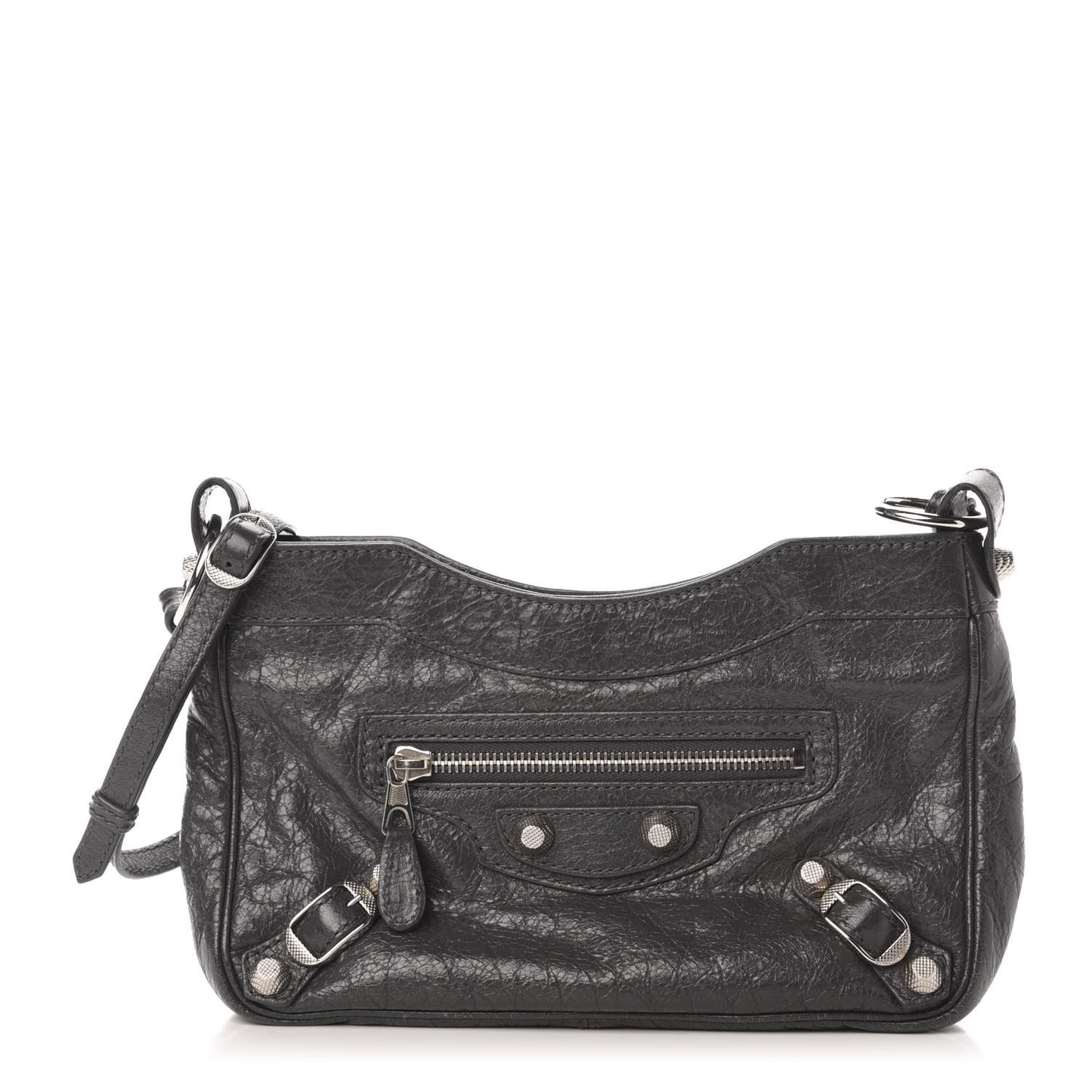 Agneau Giant 12 Silver Hardware Hip Gris Fossile