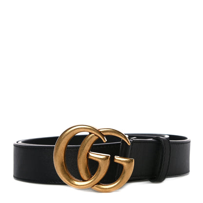 Gucci Calfskin Double G 30mm Belt 100 40 Black 1 of 6