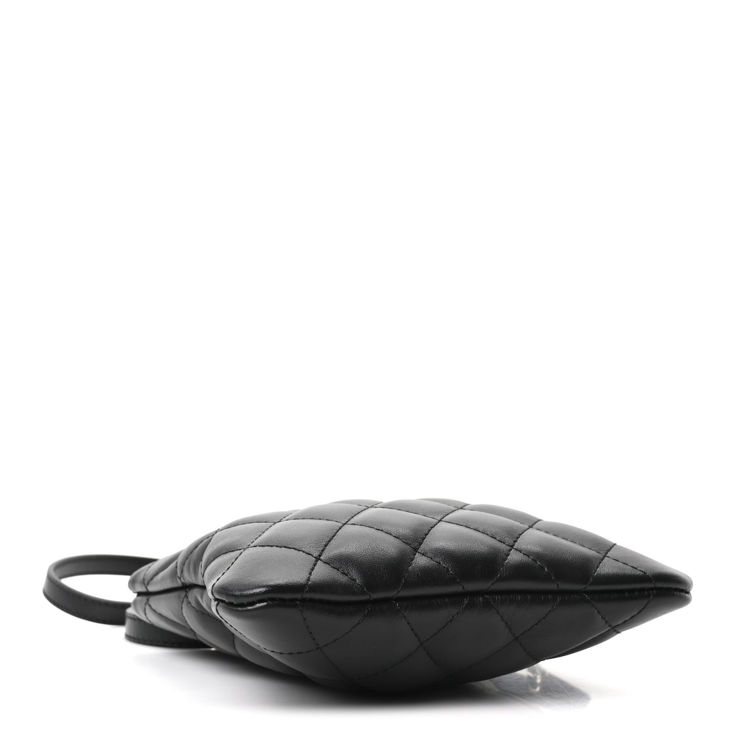 Lambskin Quilted Uniform Crossbody Bag Black