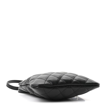 Chanel Lambskin Quilted Uniform Crossbody Bag Black 3 of 9