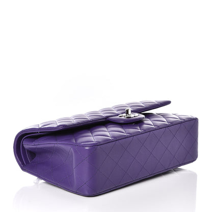Chanel Lambskin Quilted Medium Double Flap Purple 3 of 13