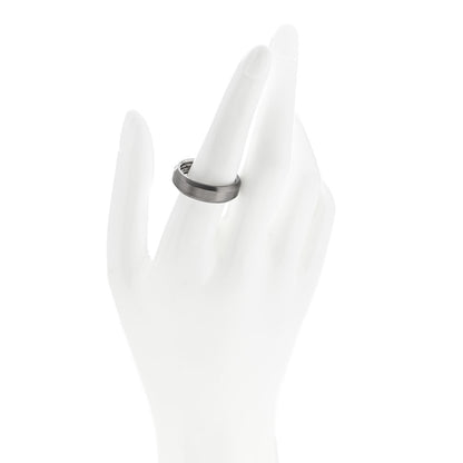 David Yurman Titanium 6.5mm Beveled Band Ring 61 9.5 2 of 4