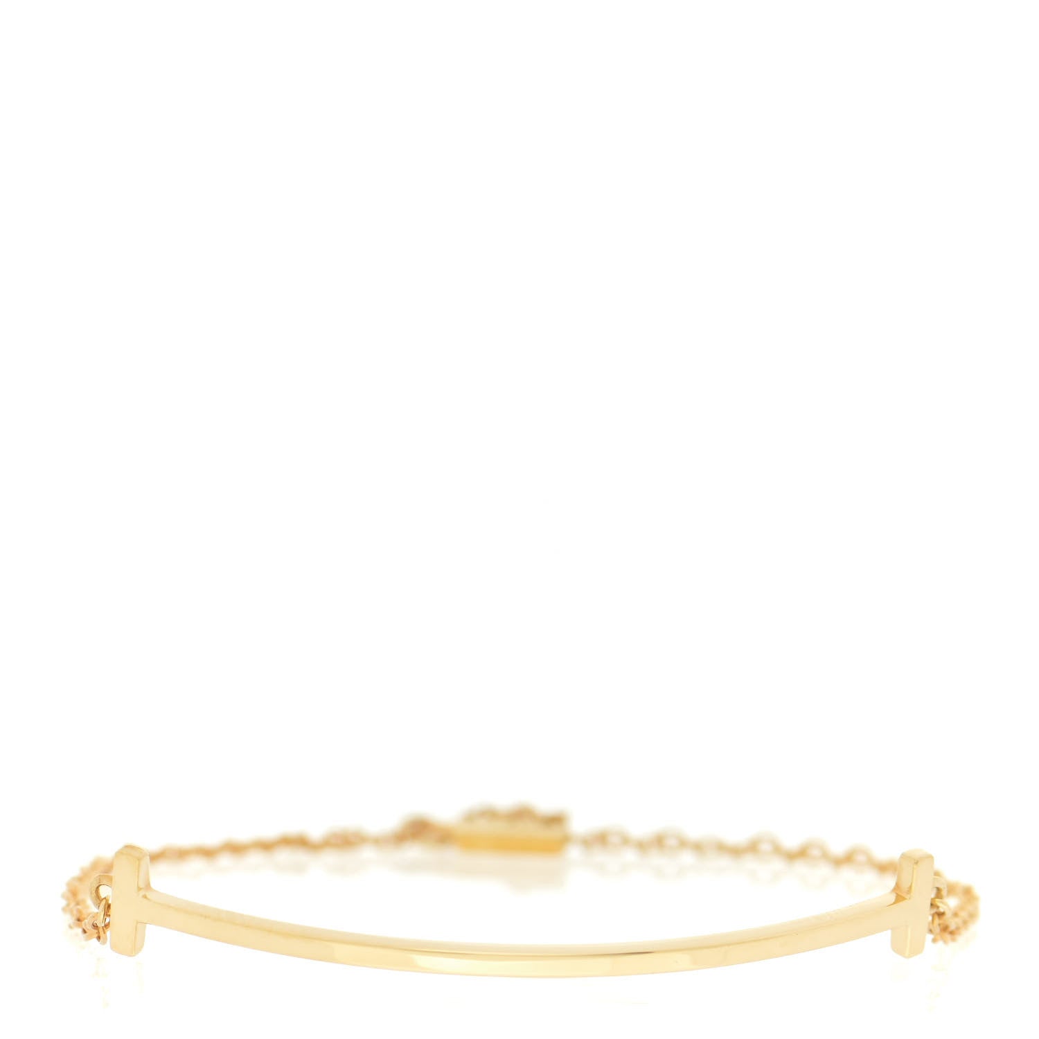 Tiffany 18K Yellow Gold T Smile Bracelet 1 of 6