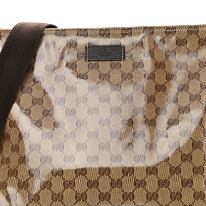 Gucci Crystal Monogram Large Flat Messenger Bag Dark Brown 8 of 10