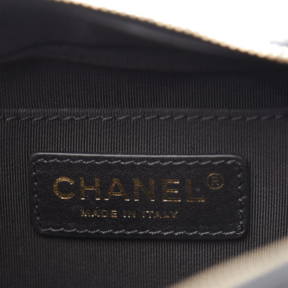 Chanel Calfskin Stitched Enamel CC Camera Case Bag Black 6 of 10