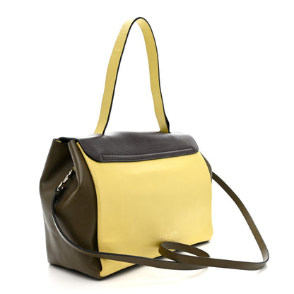 Valentino Garavani Calfskin Colorblock Mime Single Handle Bag Cream Burgundy Multicolor 3 of 11