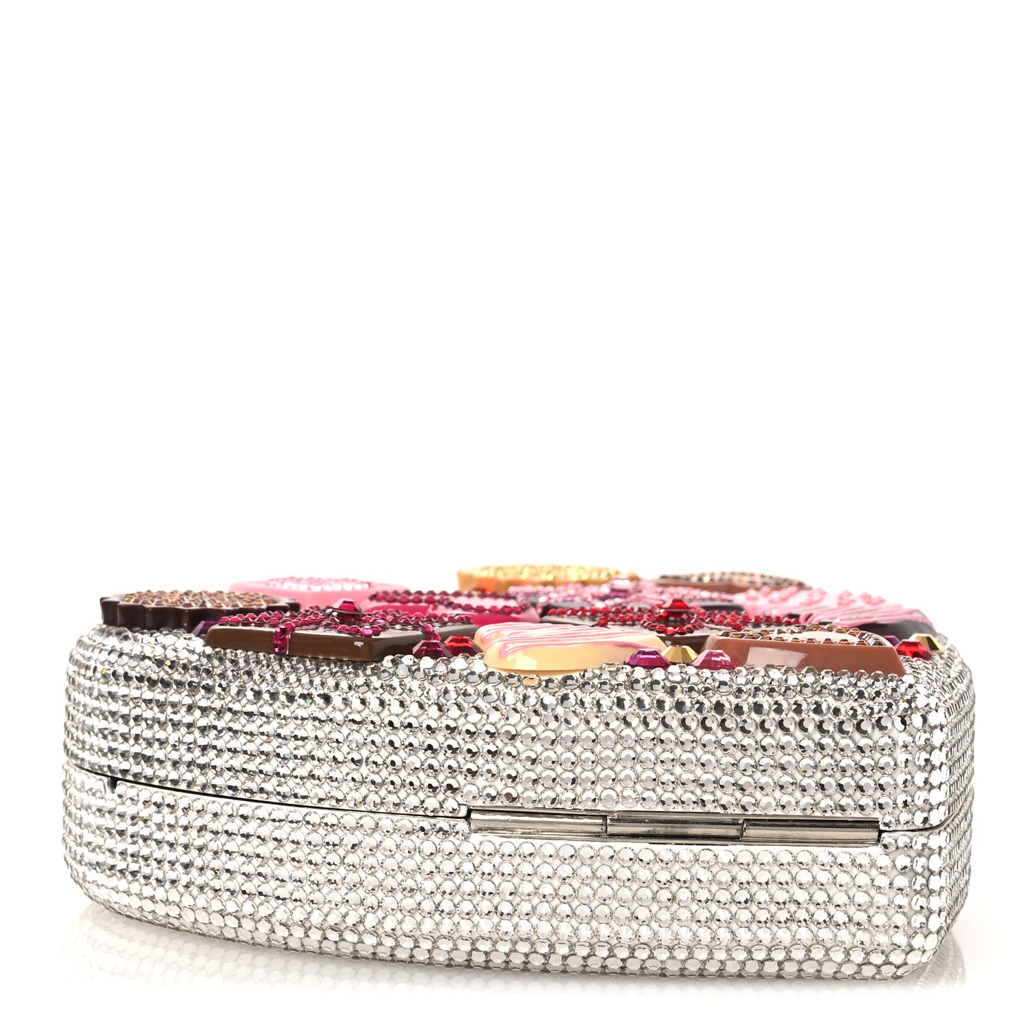 Judith Leiber Crystal Heart Chocolate Box Clutch 4 of 12