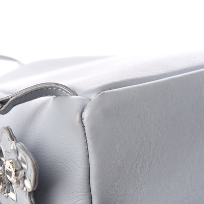 Fendi Vitello Dolce Crystal Flowerland Croc Tail Mini Backpack Grey 14 of 20