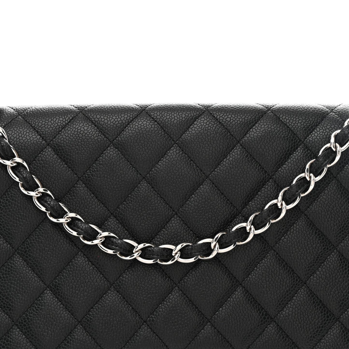 Caviar Maxi Single Flap Black