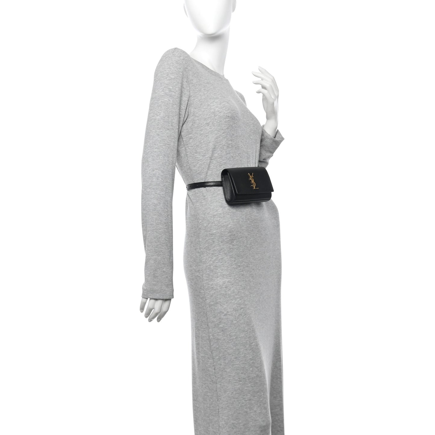 Grain De Poudre Monogram Kate Belt Bag Black