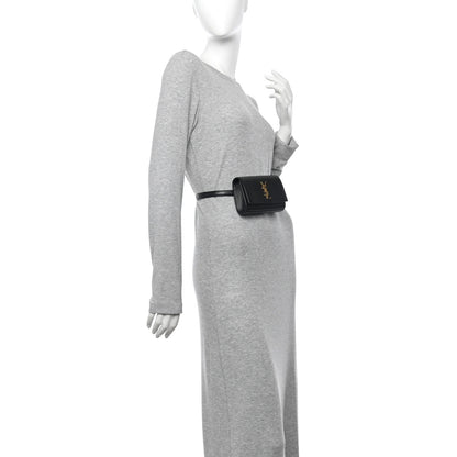 Saint Laurent Grain De Poudre Monogram Kate Belt Bag Black 2 of 10