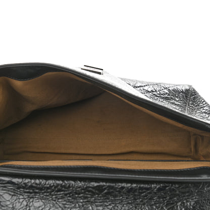 Givenchy Creased Patent Calfskin Medium ID Flap Black 5 of 9