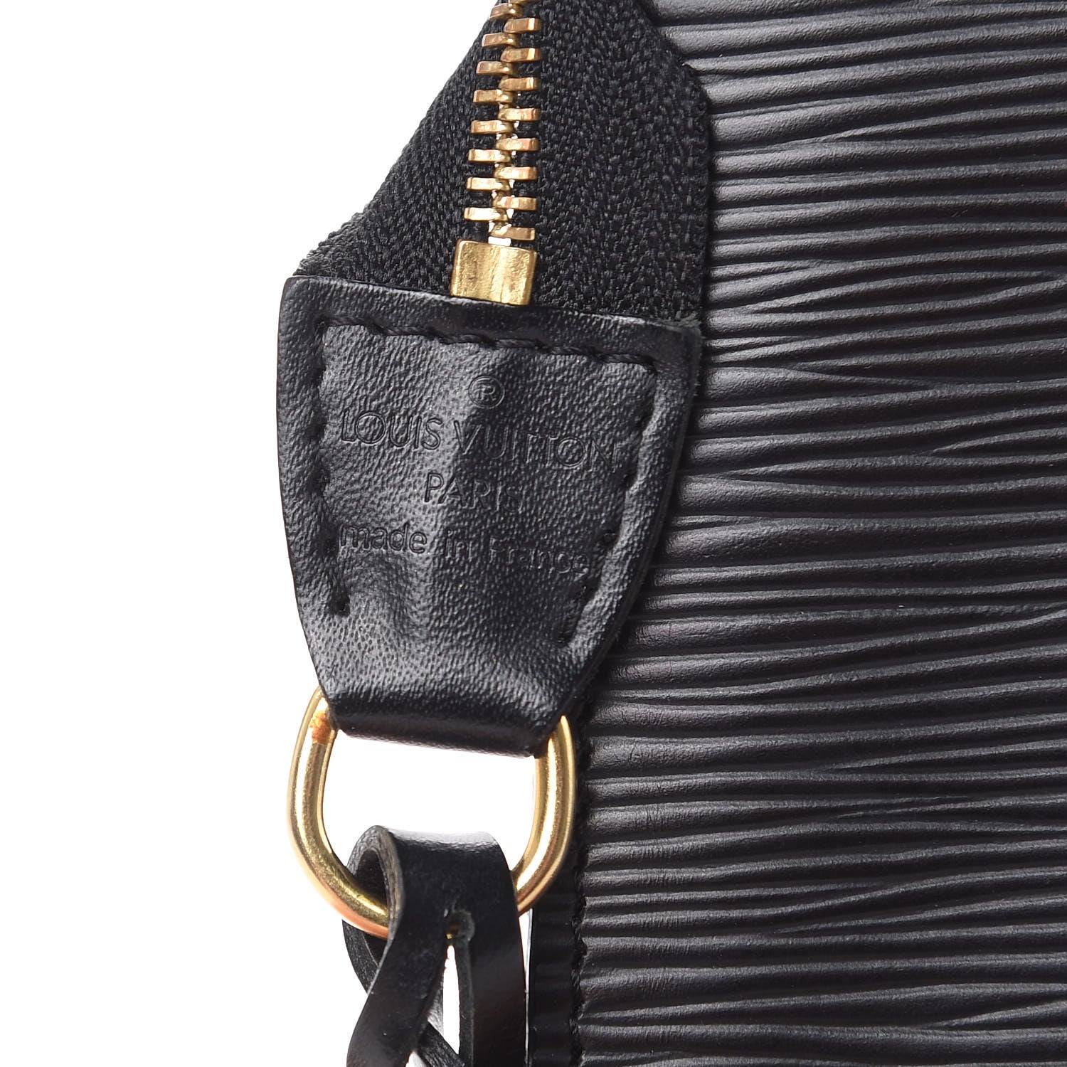 Louis Vuitton Epi Pochette Accessories 24 Black 7 of 9