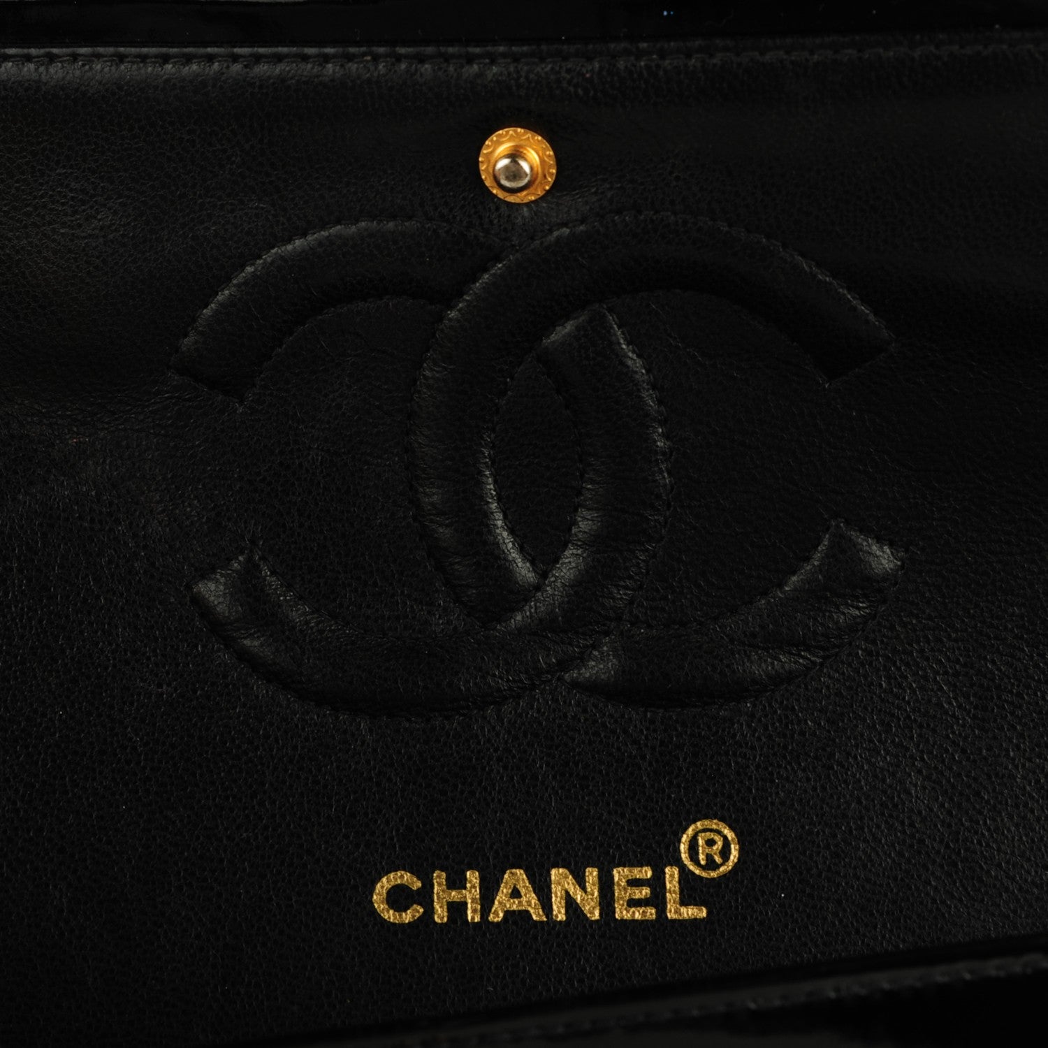 Chanel Patent Quilted Medium Double Flap Black 9 of 16