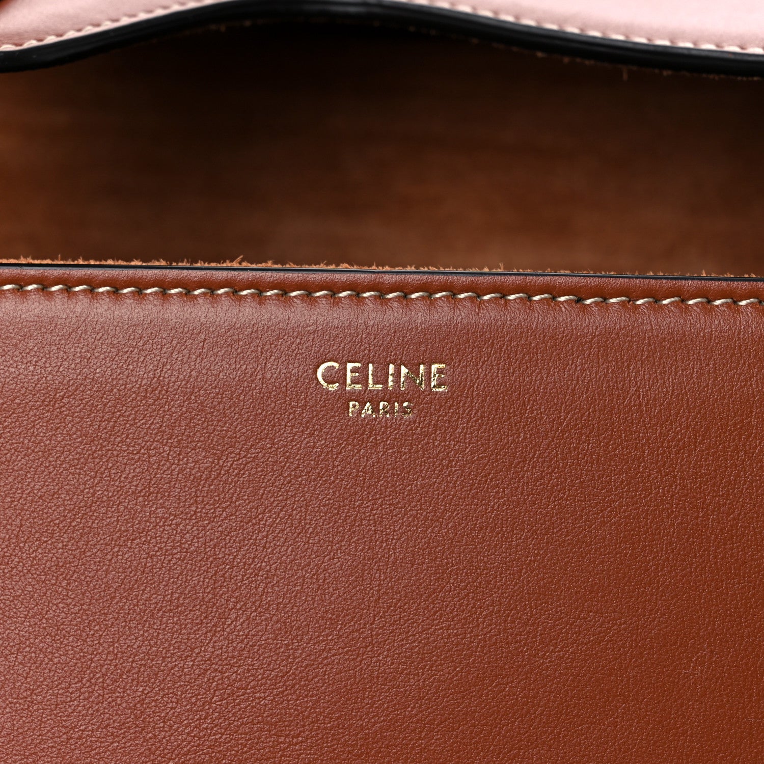 Celine Calfskin Large Soft 16 Bag Tan 5 of 10