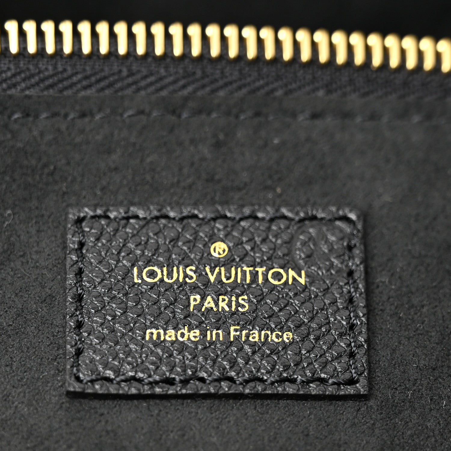 Louis Vuitton Empreinte Monogram Giant Neverfull MM Black Beige 7 of 14