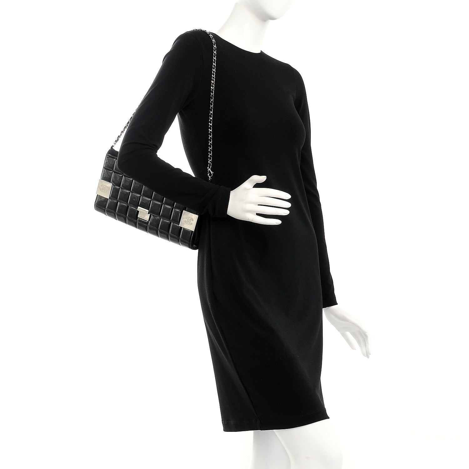 Chanel Patent Chocolate Bar Flap Black 2 of 9