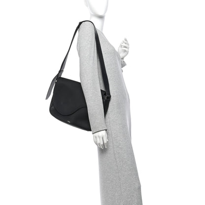 Christian Dior Grained Calfskin Saddle Messenger Bag Black 2 of 10