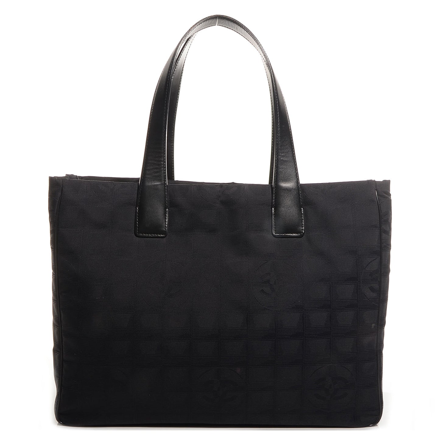 Nylon Large Travel Tote Black