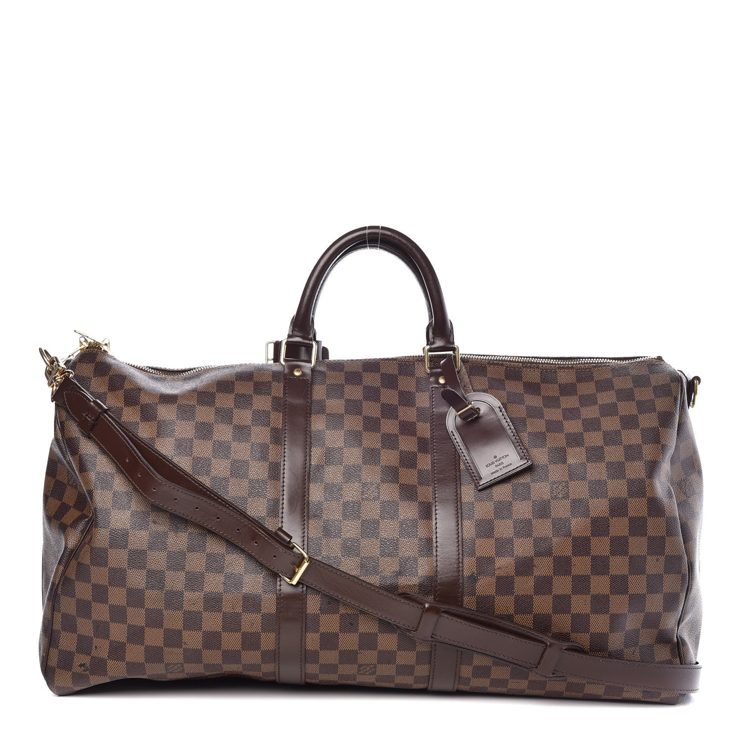Louis Vuitton Damier Ebene Keepall Bandouliere 55 1 of 7