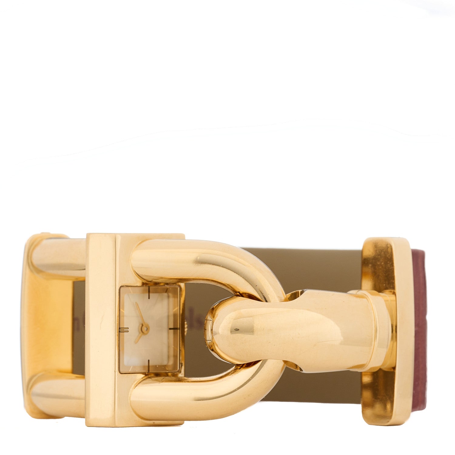 Van Cleef & Arpels 18K Yellow Gold Alligator 26mm Cadenas Quartz Watch 2 of 6