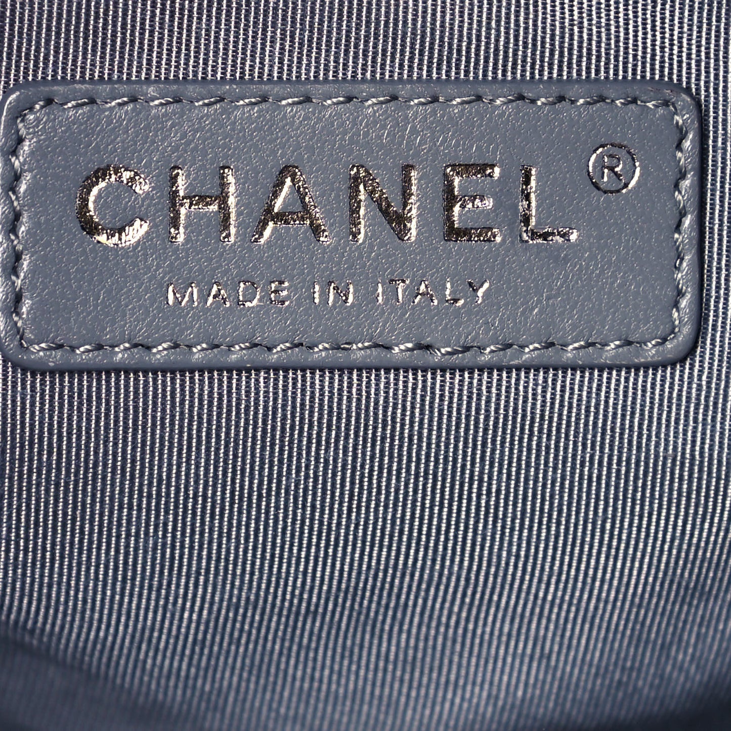 Distressed Glazed Caviar Quilted Large Elastic Tote Brown