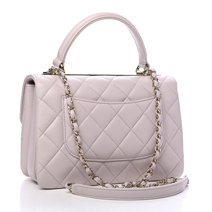 Chanel Lambskin Quilted Small Trendy CC Flap Dual Handle Bag Lilas Lilac 3 of 9