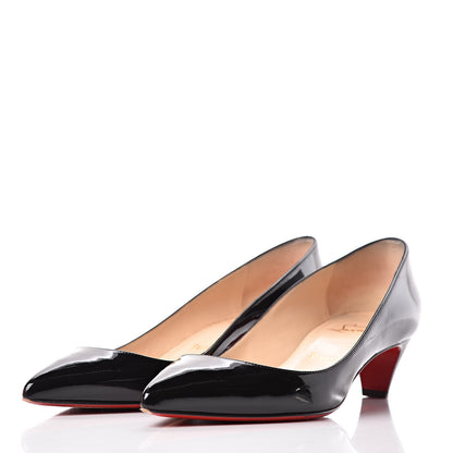 Christian Louboutin Patent Pigalle Follies 45 Pumps 39 Black 3 of 17