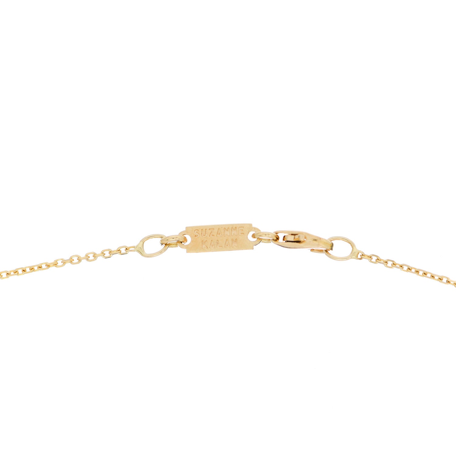 Suzanne Kalan 18K Yellow Gold Diamond Classic Fireworks Bar Necklace 4 of 6