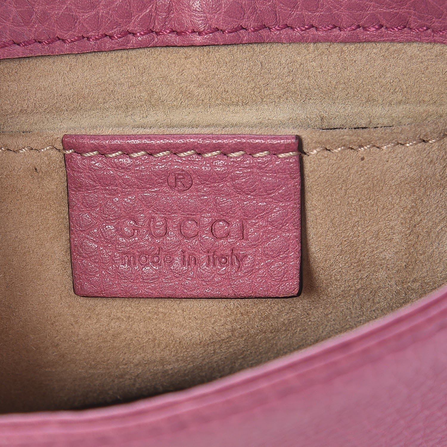 Gucci Pebbled Calfskin Small 1973 Chain Shoulder Bag Peonia Flower 6 of 10