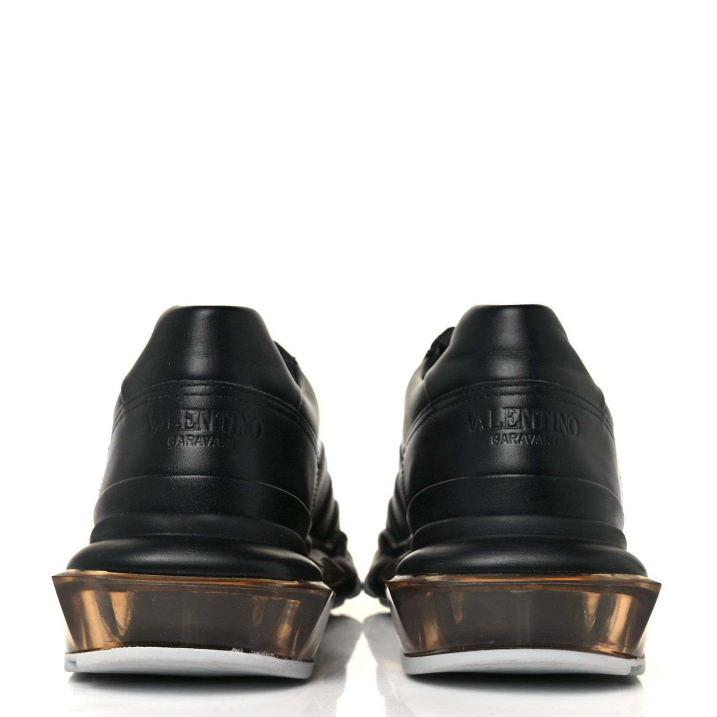 Calfskin VLOGO Mens Bounce Sneakers 39 Black
