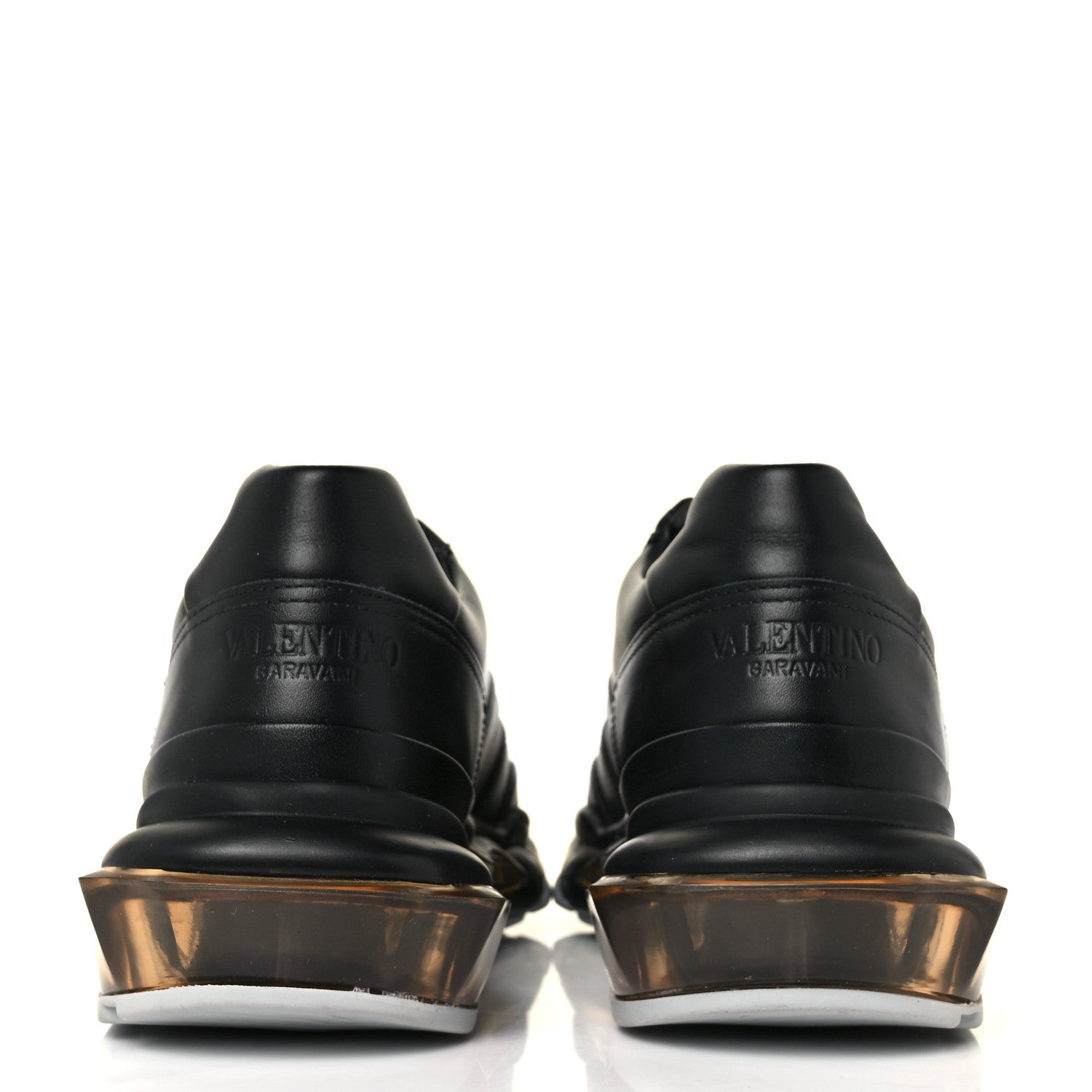 Valentino Garavani Calfskin VLOGO Mens Bounce Sneakers 39 Black 5 of 7