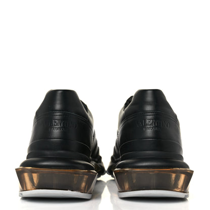Valentino Garavani Calfskin VLOGO Mens Bounce Sneakers 39 Black 5 of 7