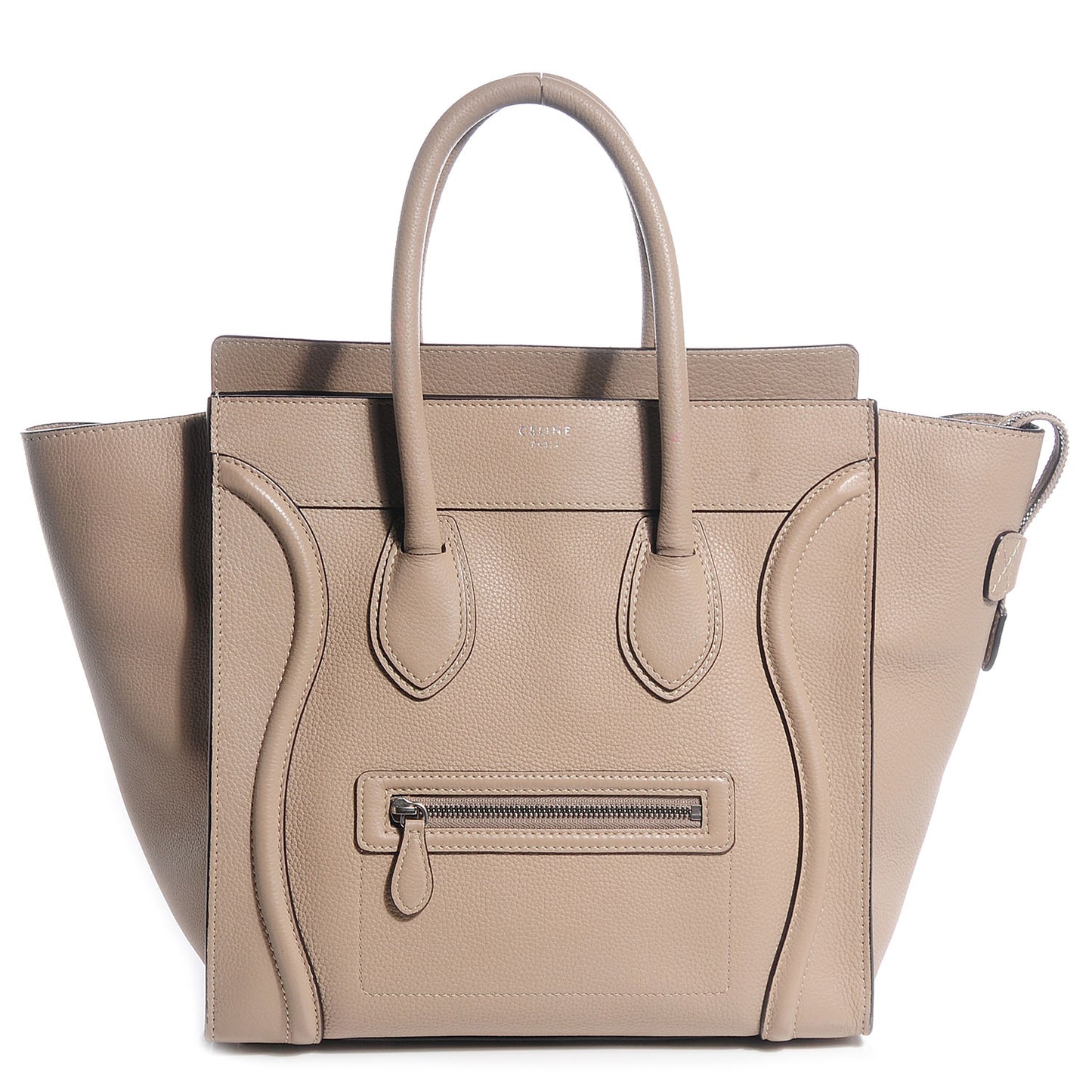 Drummed Calfskin Mini Luggage Dune