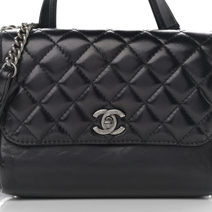 Chanel Glazed Calfskin Pilot Essentials Flap Black 9 of 12