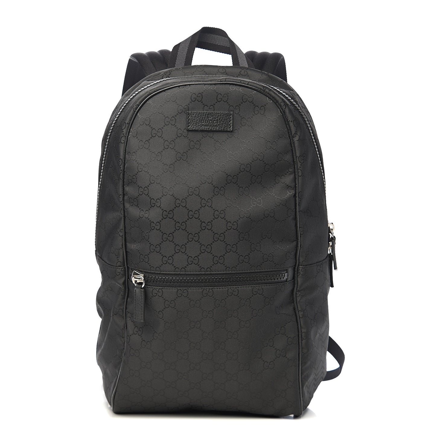 Nylon Monogram Slim Backpack Black