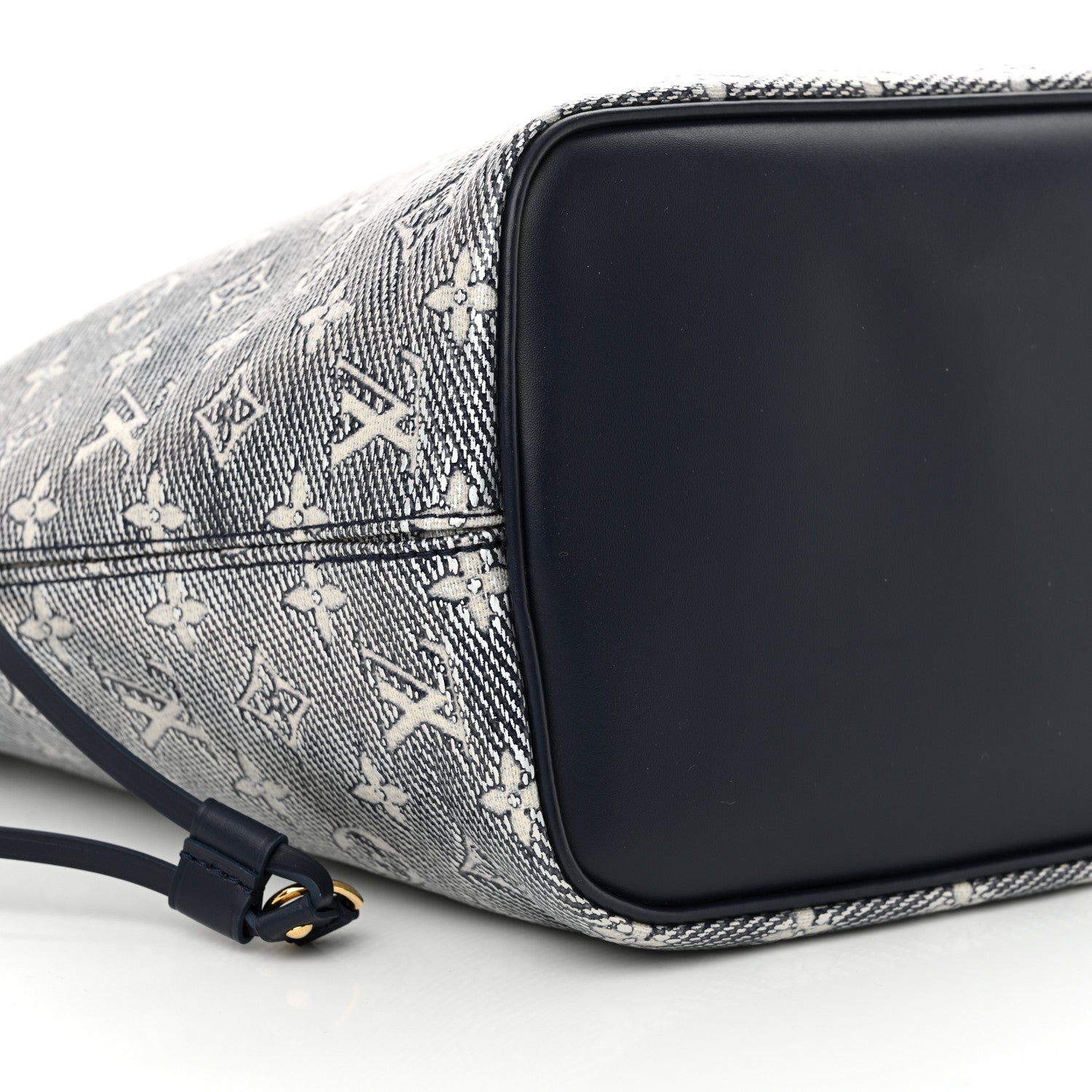 Louis Vuitton Monoglam Neverfull MM Blue 8 of 11