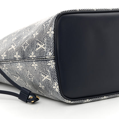 Louis Vuitton Monoglam Neverfull MM Blue 8 of 11