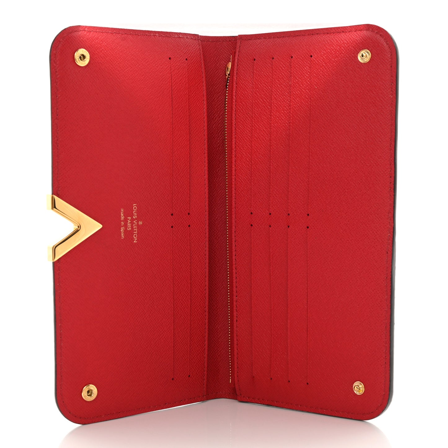 Monogram Calfskin Kimono Wallet Cherry