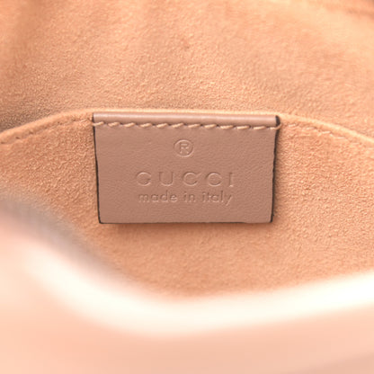 Gucci Calfskin Matelasse Small GG Marmont Chain Shoulder Bag Porcelain Rose 6 of 11