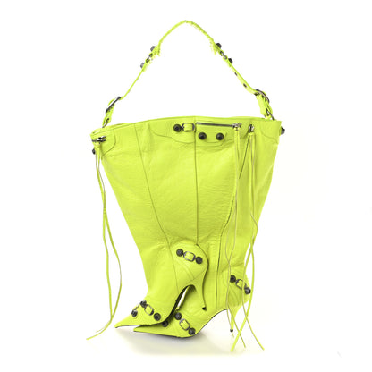 Balenciaga Agneau Arena Le Cagole Boot Bag Fluo Yellow 1 of 11