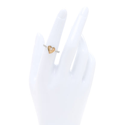 Gucci Sterling Silver Enamel GG Heart Ring 53 6.25 Iridescent 2 of 4
