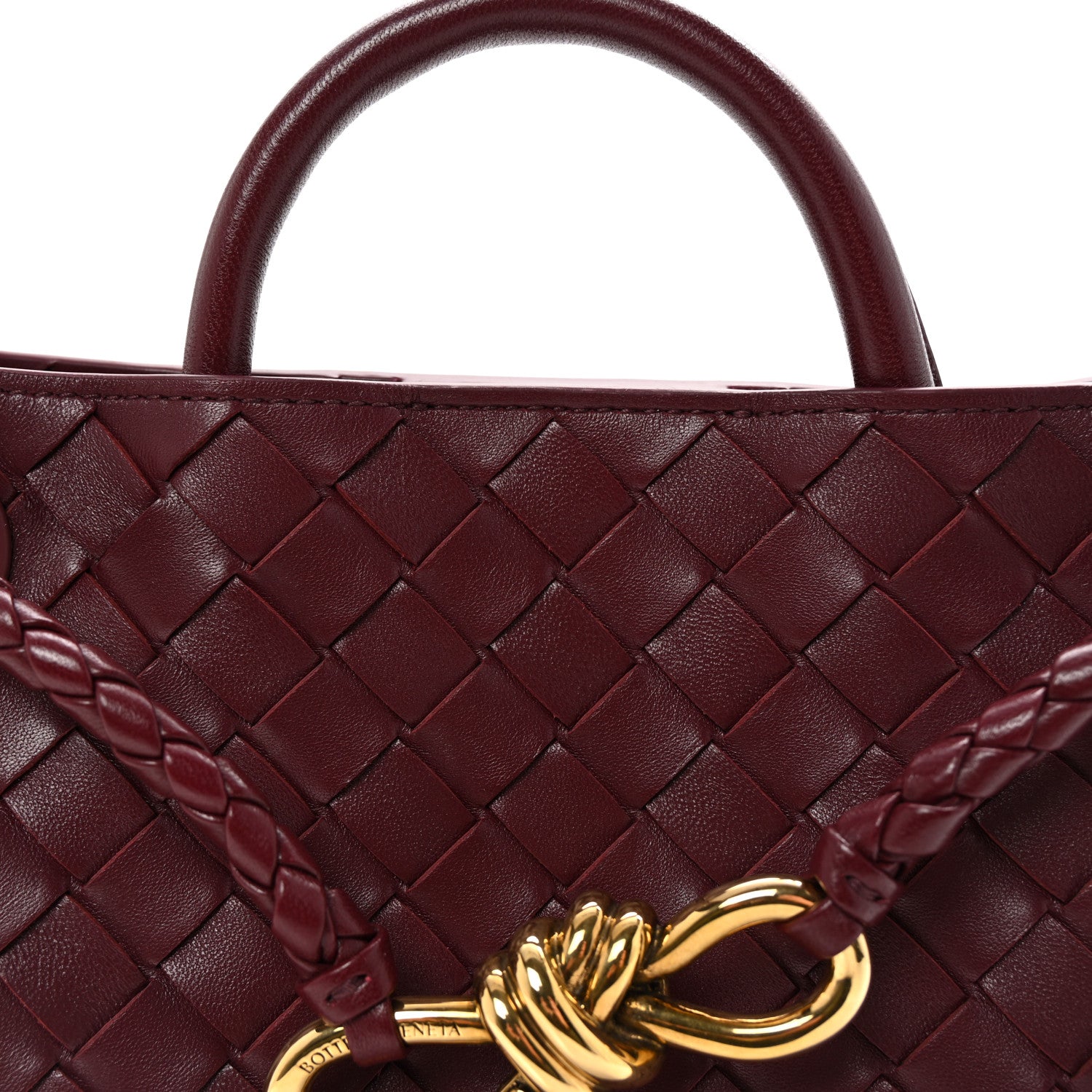 Bottega Veneta Nappa Intrecciato Small Andiamo Shoulder Bag Barolo 7 of 9