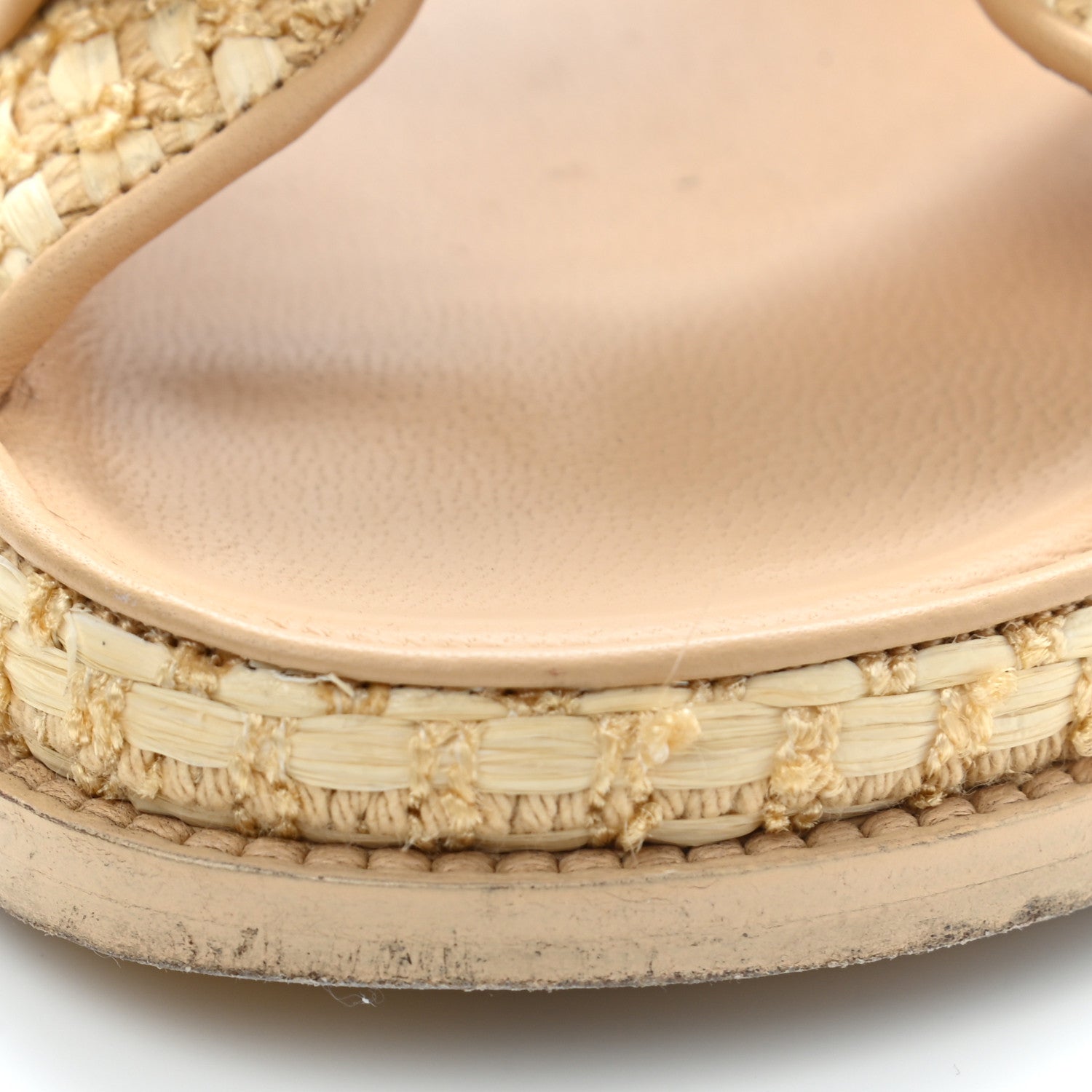Chanel Braided Fabric Velcro Dad Sandals 38.5 Beige 18 of 19