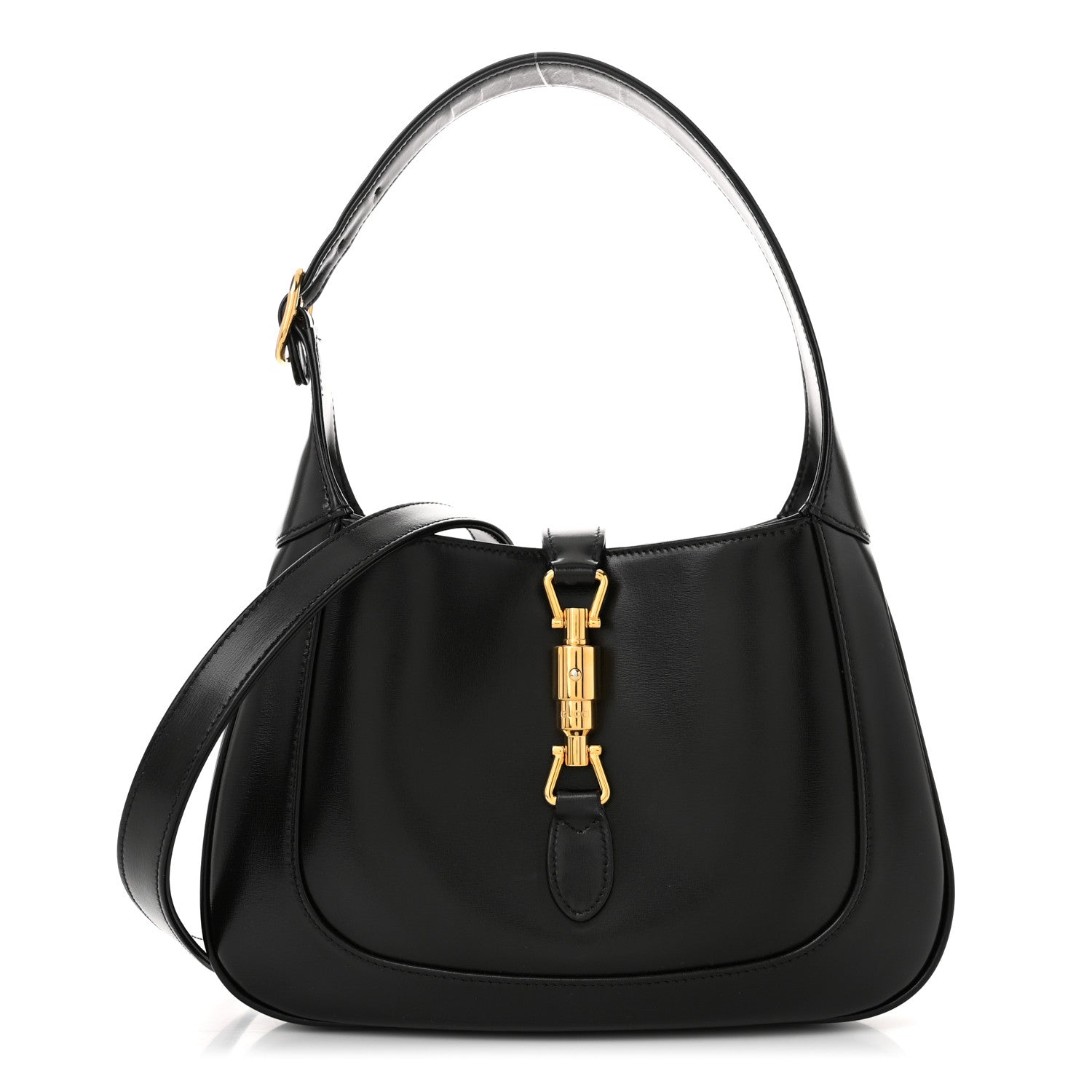 Gucci Boarded Dyana Lux Calfskin Small Jackie 1961 Hobo Black 1 of 10