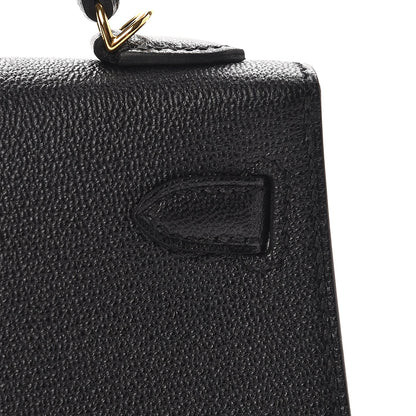 Hermes Chevre Mysore Mini Kelly Sellier 20 Black 66 of 76