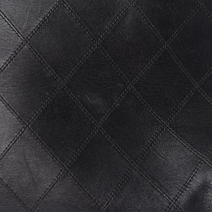 Chanel Calfskin Stitched XL Weekender Black 22 of 25